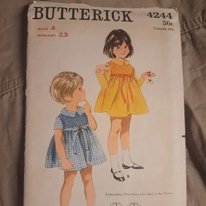 Butterick vintage 4244 pattern size 4